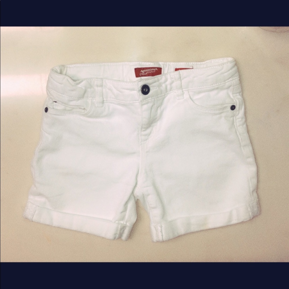 YL (10/12) White Jean shorts
